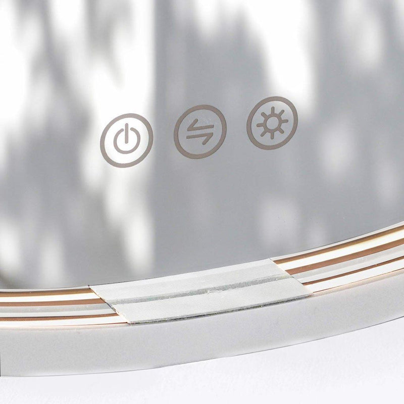 Frame Led Vanity Mirror - Wall Mount - 32" Brass/White