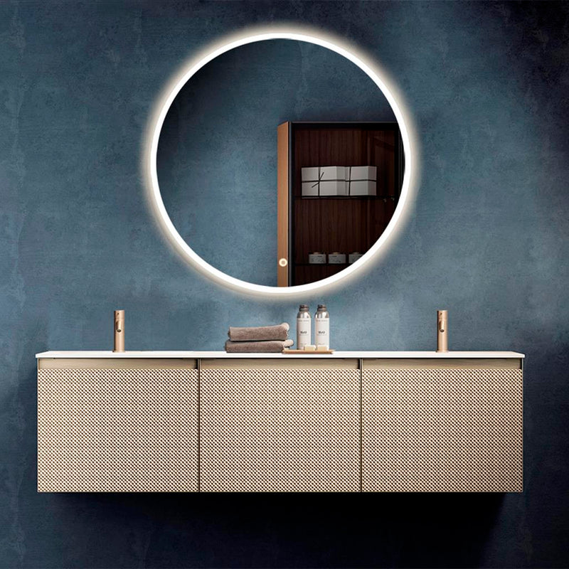Milan Led Vanity Mirror - Wall Mount - 36" Glass/Glass