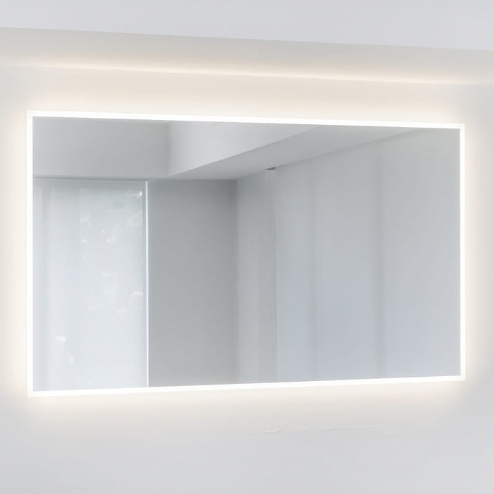 Milan Led Vanity Mirror - Wall Mount - 90W x 40H" Glass/Glass