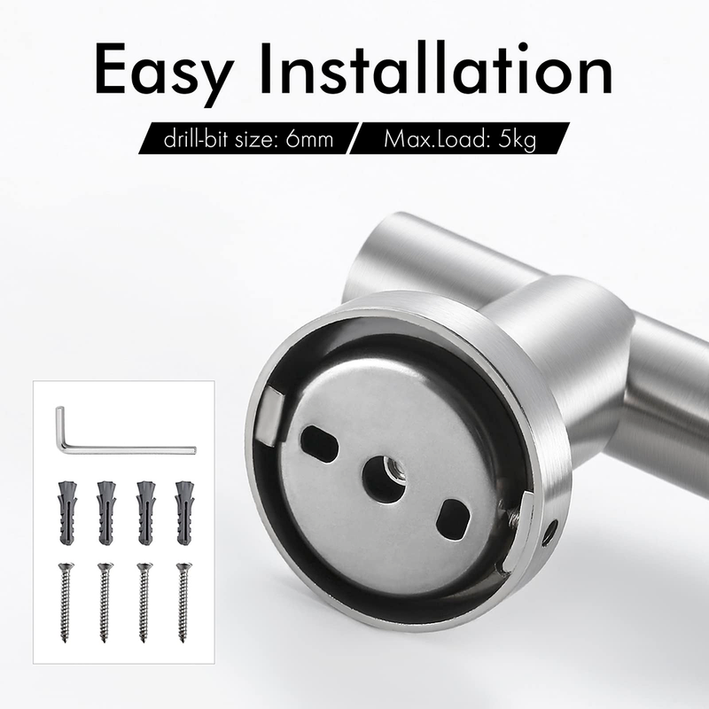 Metro Hand Shower Column - Wall Mount - 16" Stainless Steel/Brushed Stainless Steel