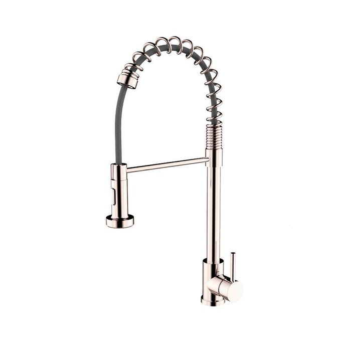 Quality Pull Out Kitchen Faucet - Single Hole - 17" Brass/Brushed Nickel - Last Unit Special Offer