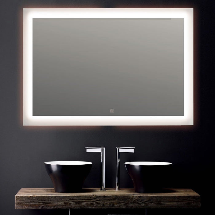 Venice Led Vanity Mirror - Wall Mount - 57" Glass/Glass