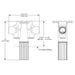 Kintsu Complete Dual Shower Head - Ceiling Mount - 12" Brass/Luxe Nickel