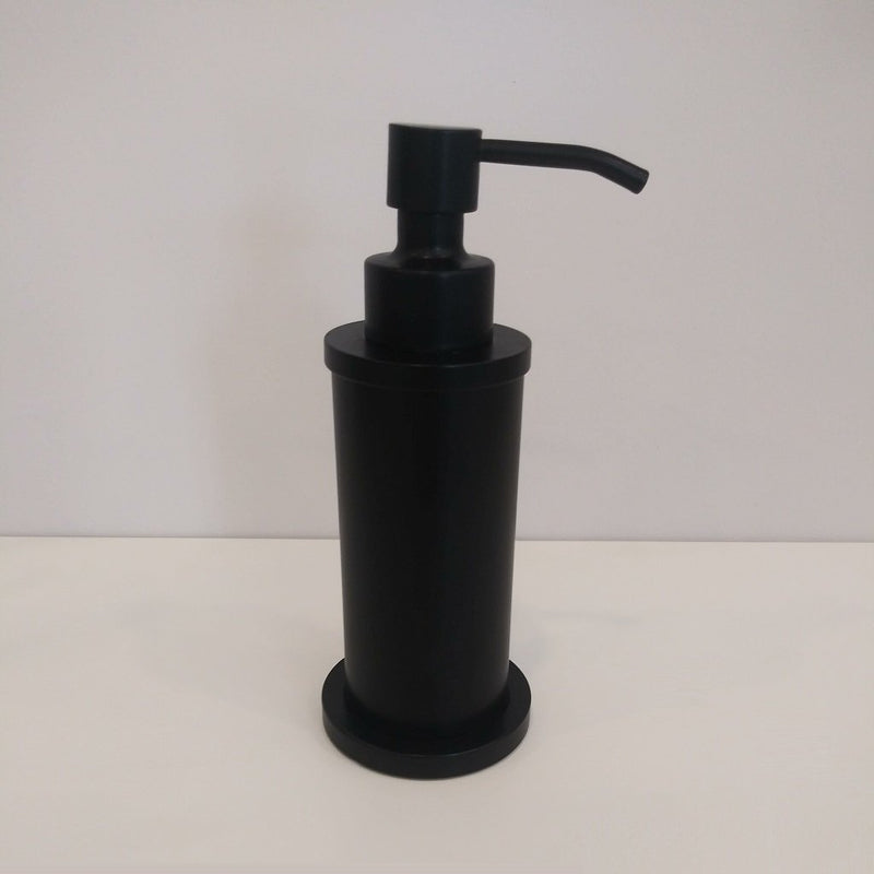 Cinquecento Soap Dispenser - Free Standing - 6" Brass/Matt Black