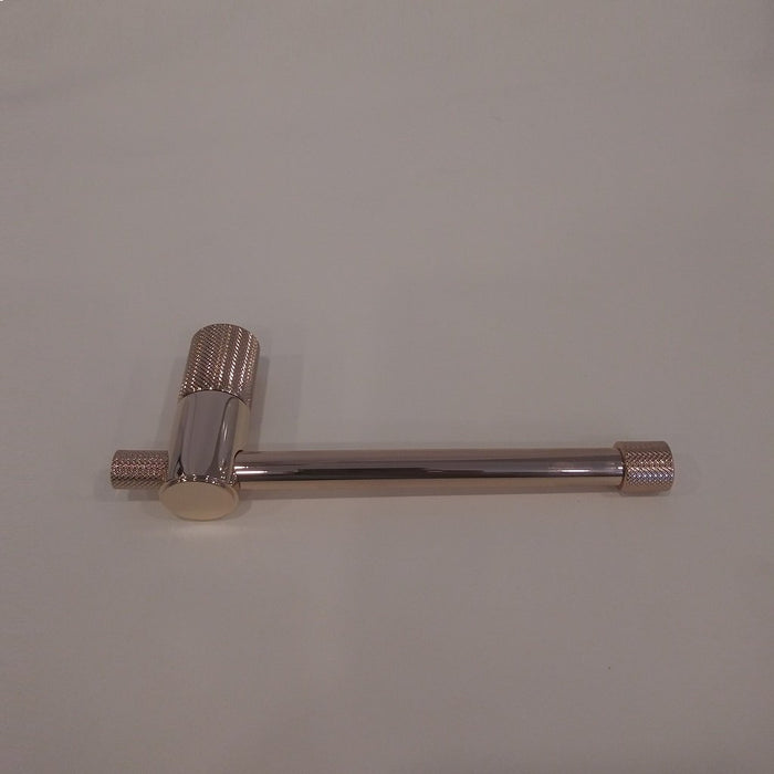Easy Toilet Paper Holder - Wall Mount - 7" Brass/Rose Gold