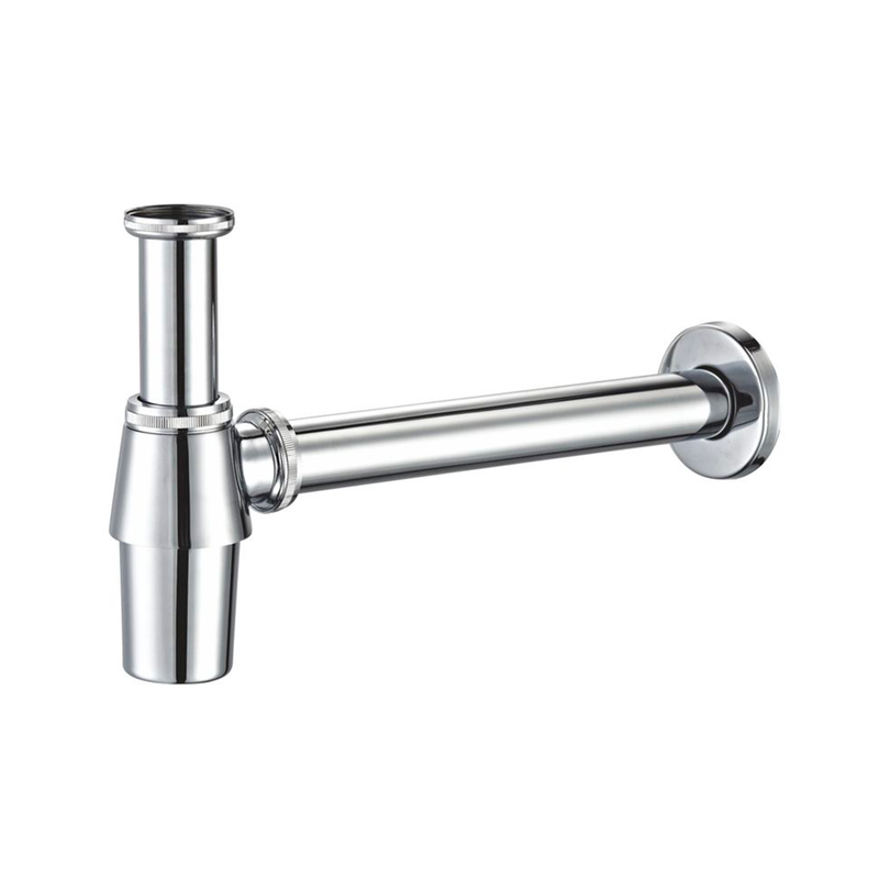 Sink Complements Classic Bottle Sink Siphon - Under Mount - 2" Brass/Polished Chrome