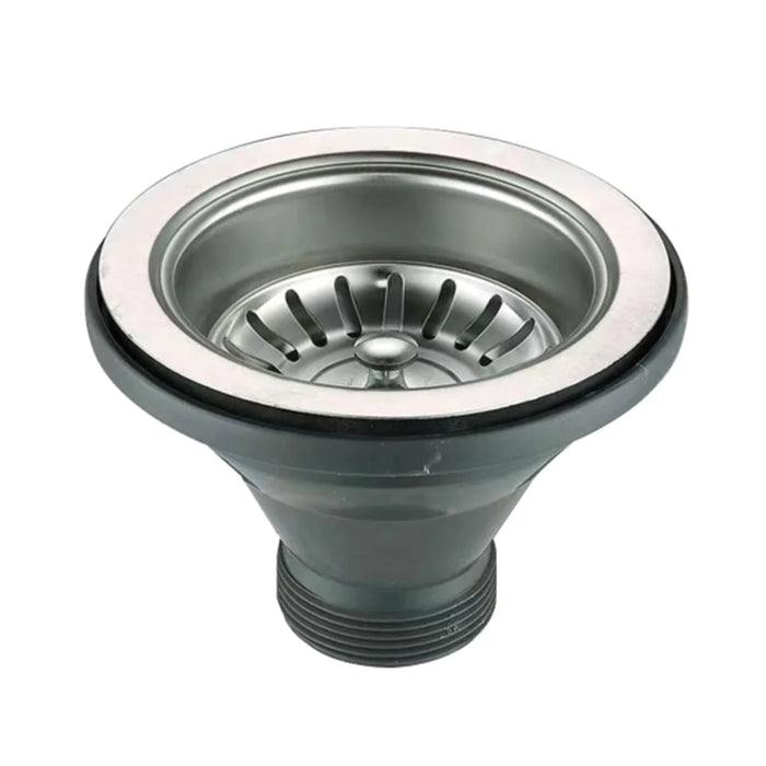 Kitchen Complements Kitchen Sink Strainer - Single Hole - 5" Stainless Steel/Plastic/Steel/Coal Black