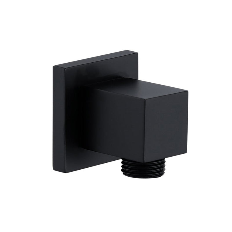Devon Hand Shower Connector - Wall Mount - 2" Brass/Matt Black