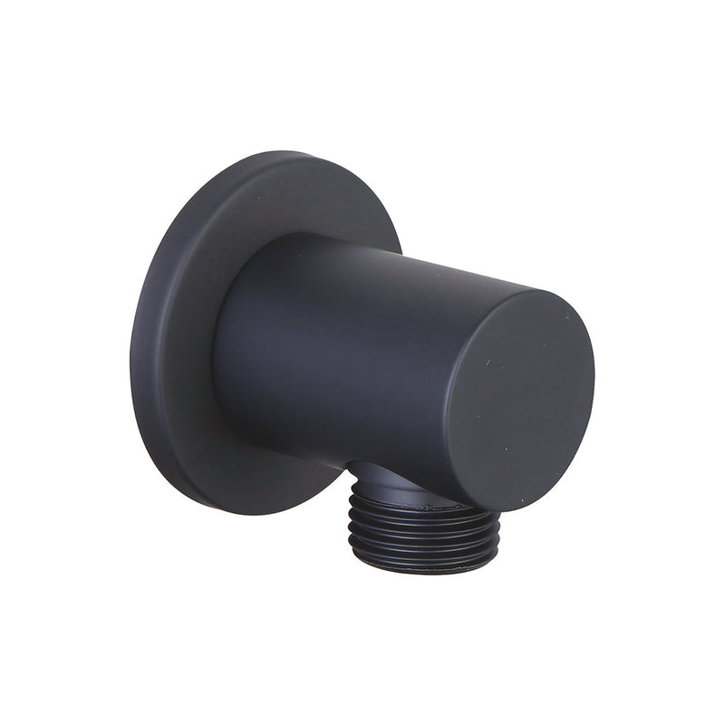 Metro Hand Shower Connector - Wall Mount - 2" Brass/Matt Black