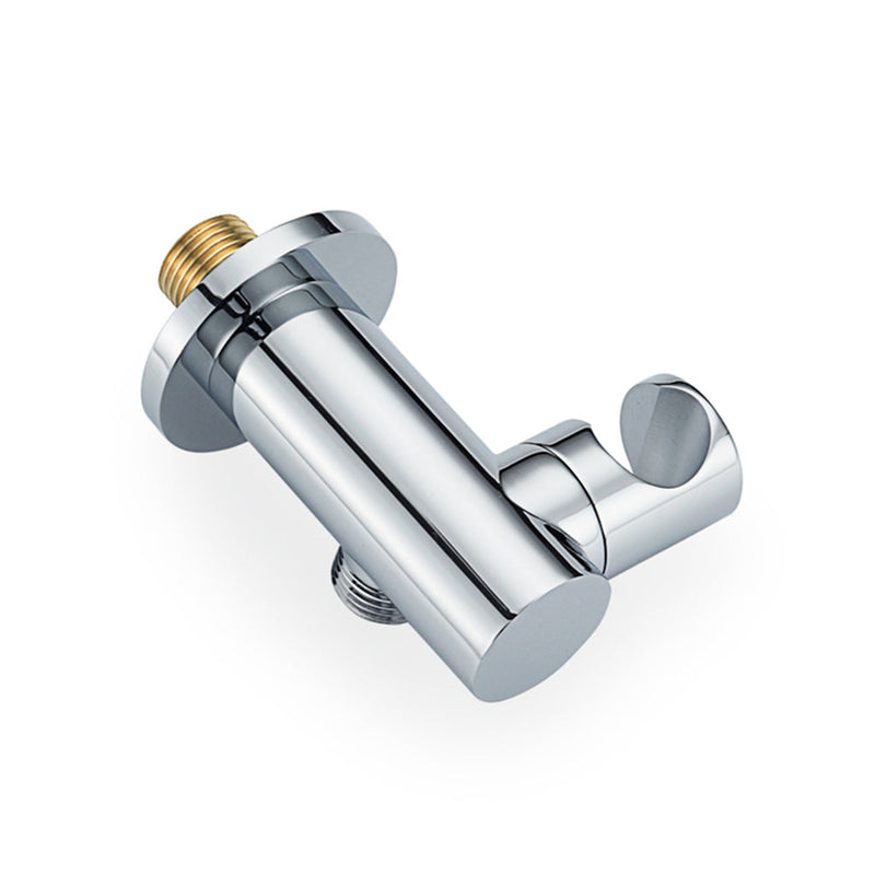 Metro Hand Shower Holder Connector - Wall Mount - 3" Brass/Polished Chrome