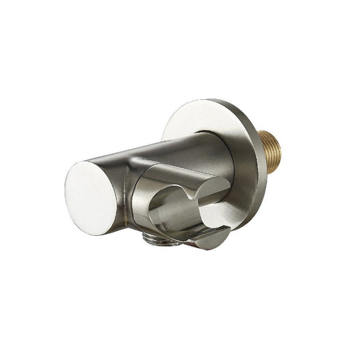 Metro Hand Shower Holder Connector - Wall Mount - 3" Brass/Brushed Nickel