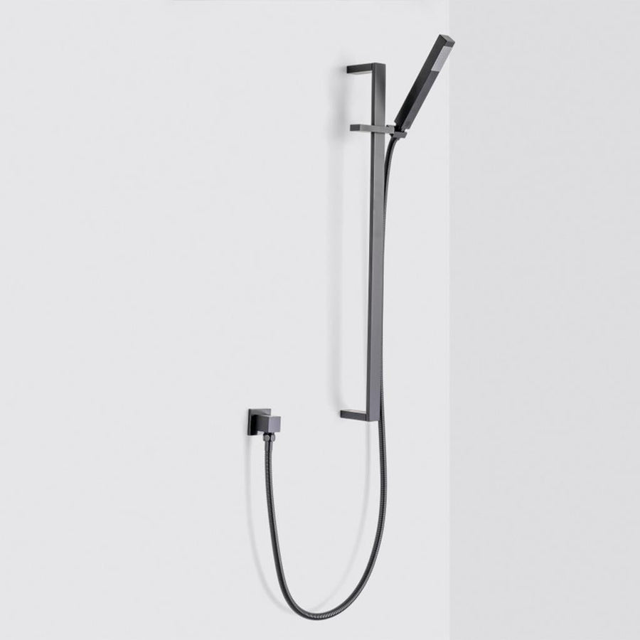 Devon Hand Shower Column Set - Wall Mount - 2" Brass/Abs/Matt Black