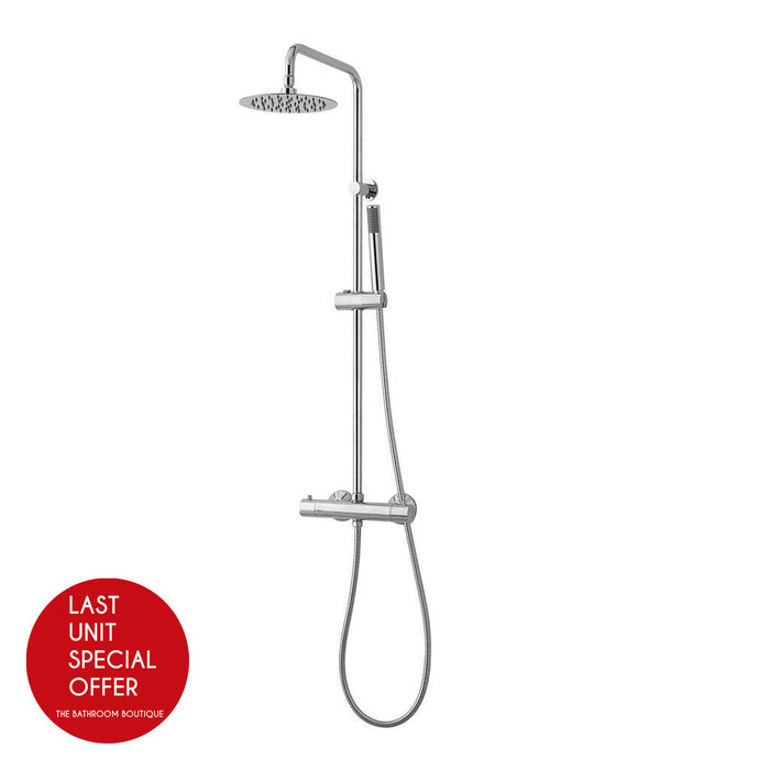Metro Thermostatic Shower Column - Wall Mount - 8" Brass/Polished Chrome - Last Unit Special Offer