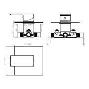 Devon 1-Way Only Head Included Complete Shower Set - Wall Mount - 8" Brass/Polished Chrome