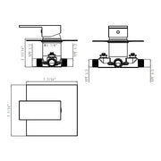Devon 1-Way Tub Spout And Head Included Complete Shower Set - Wall Mount - 8" Brass/Polished Chrome