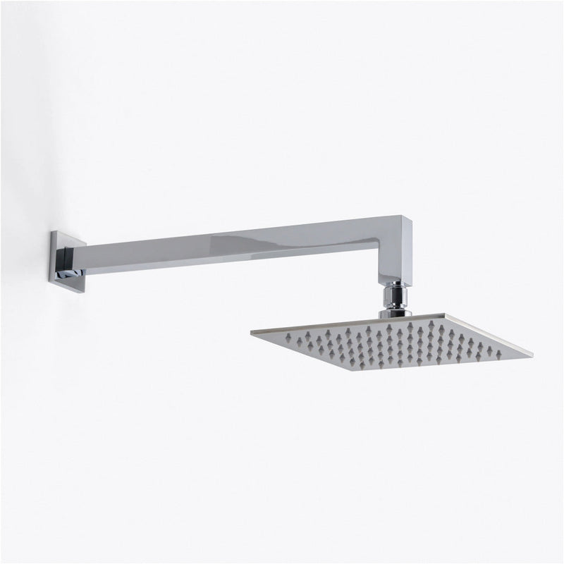 Devon 3-Way Shower Set With Hand Shower Set - Wall Mount - 8" Brass/Polished Chrome