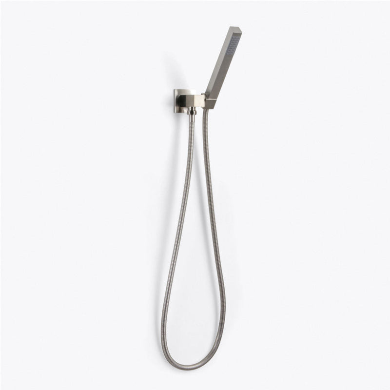 Devon 3-Way Shower Set With Hand Shower Set and Double Function Shower Head - Wall Mount - 10" Brass/Brushed Nickel