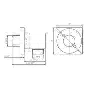 Devon 3-Way Hand Shower Bar And Waterfall Head Included Complete Shower Set - Wall Mount - 10" Brass/Matt Black