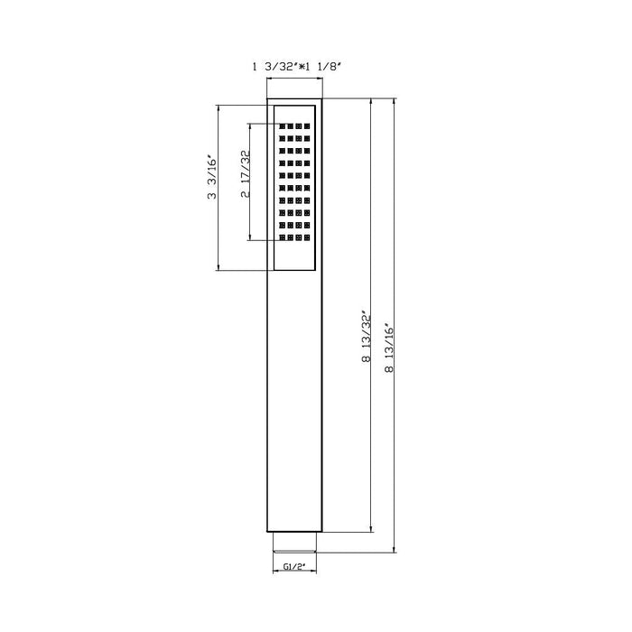 Devon 2-Way Pressure Balance Trim Complete Shower Set - Wall Mount - 12" Brass/Brushed Nickel