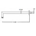 Metro 1-Way Only Head Included Complete Shower Set - Wall Mount - 8" Brass/Polished Chrome