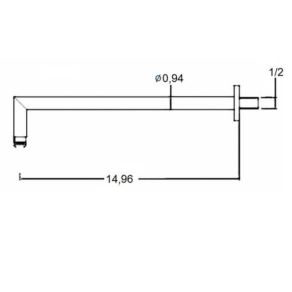 Metro 1-Way Tub Spout And Head Included Complete Shower Set - Wall Mount - 8" Brass/Polished Chrome