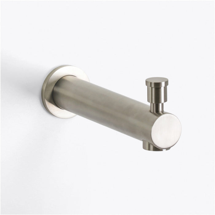 Metro 1-Way Pressure Balance Trim Complete Shower Set - Wall Mount - 8" Brass/Brushed Nickel