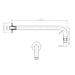 Metro 2-Way Hand Shower And Head Included Complete Shower Set - Wall Mount - 8" Brass/Matt Black