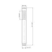 Metro 2-Way Hand Shower And Head Included Complete Shower Set - Wall Mount - 8" Brass/Matt Black