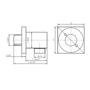 Metro 2-Way Sliding Bar And Head Included Complete Shower Set - Wall Mount - 8" Brass/Polished Chrome