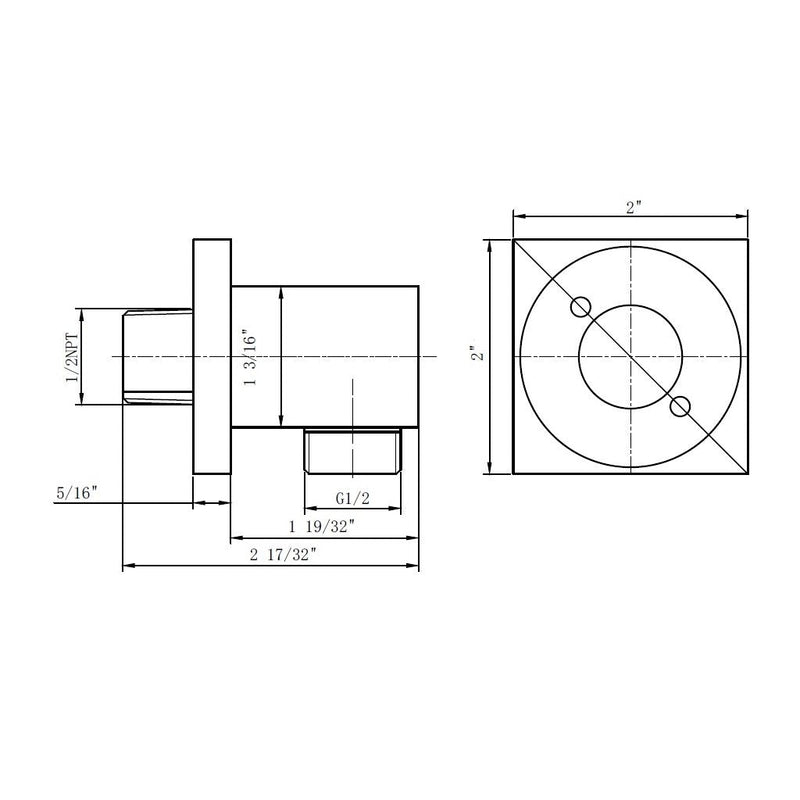 Metro 2-Way Sliding Bar And Head Included Complete Shower Set - Wall Mount - 8" Brass/Polished Chrome