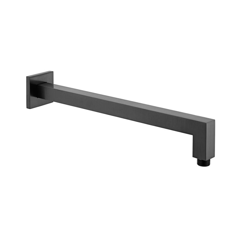 Devon Shower Arm - Wall Mount - 16" Brass/Matt Black