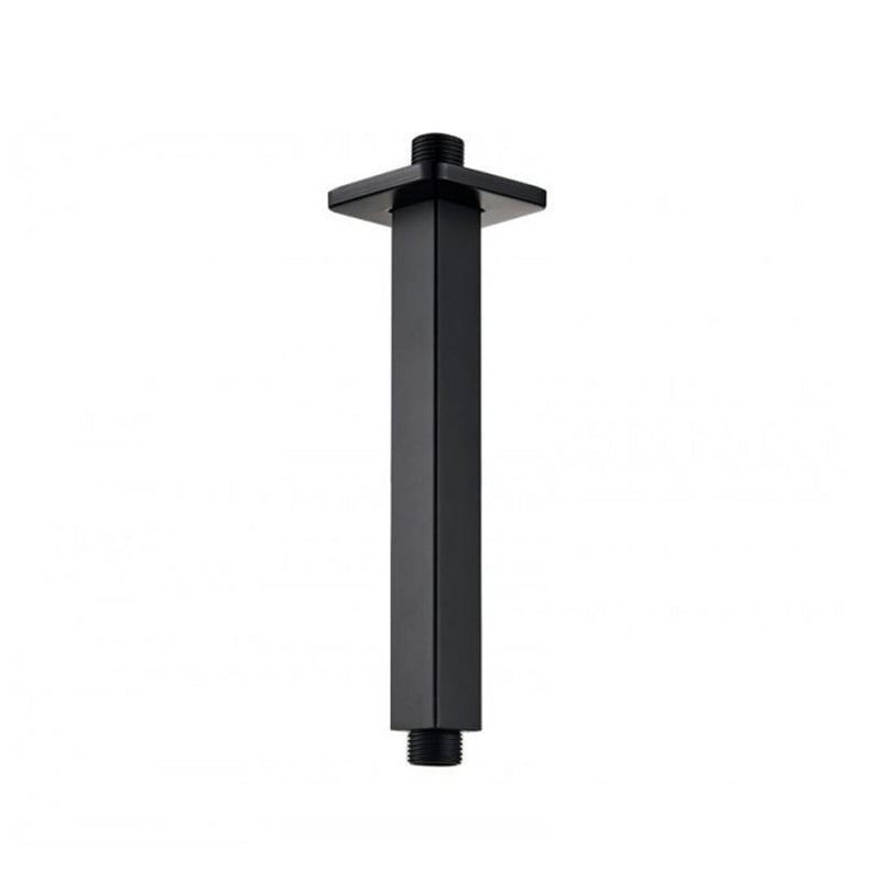 Devon Shower Arm - Ceiling Mount - 8" Brass/Matt Black
