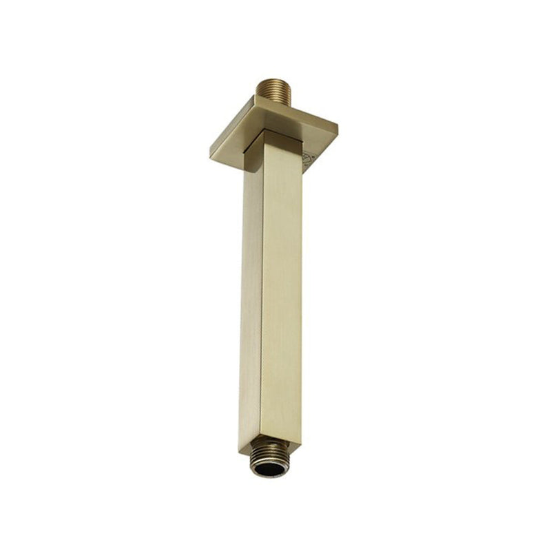 Devon Shower Arm - Ceiling Mount - 8" Brass/Satin Brass