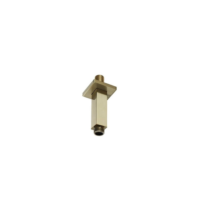 Devon Shower Arm - Ceiling Mount - 4" Brass/Satin Brass