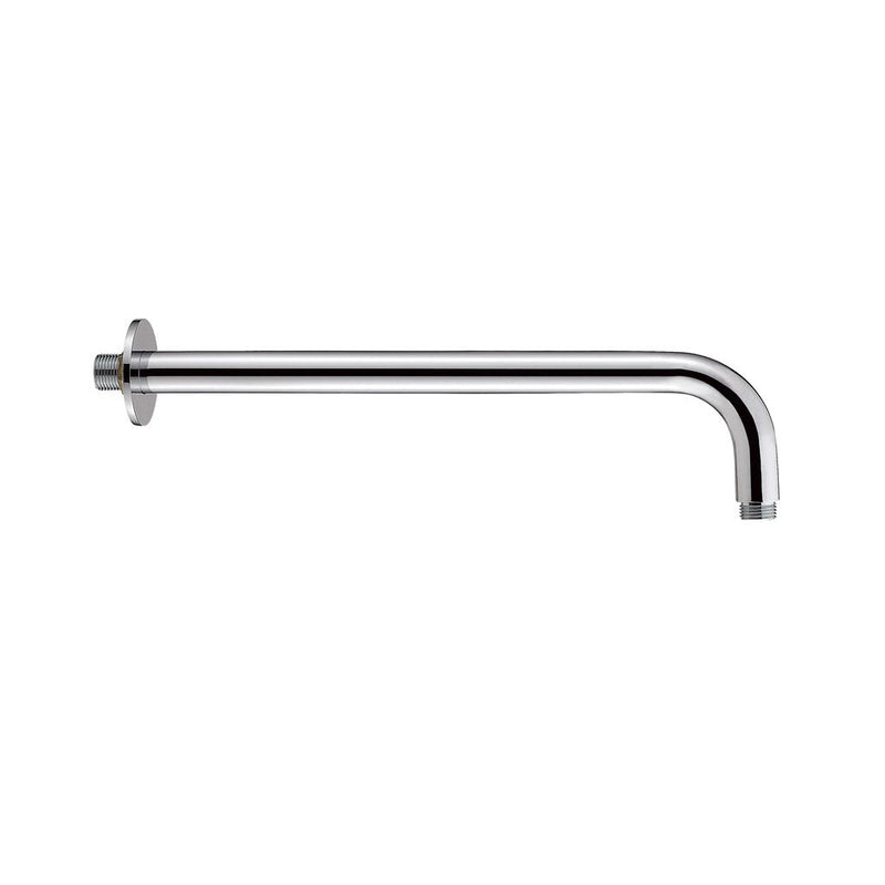 Metro Shower Arm - Wall Mount - 14" Brass/Polished Chrome