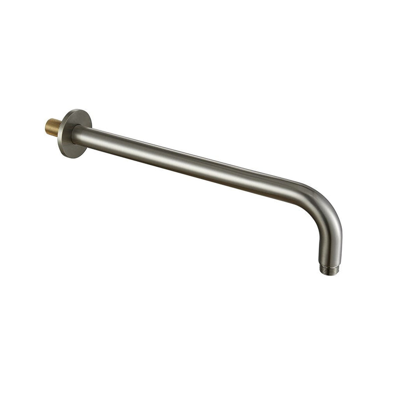 Metro Shower Arm - Wall Mount - 14" Brass/Brushed Nickel
