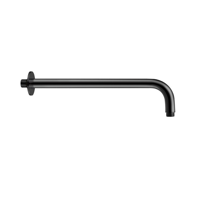 Metro Shower Arm - Wall Mount - 14" Brass/Matt Black