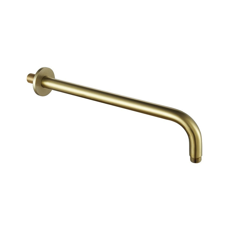 Metro Shower Arm - Wall Mount - 14" Brass/Satin Brass