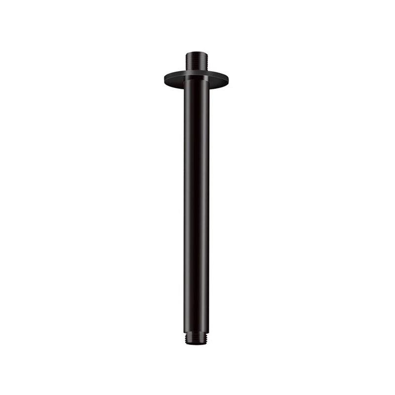 Metro Shower Arm - Ceiling Mount - 8" Brass/Matt Black