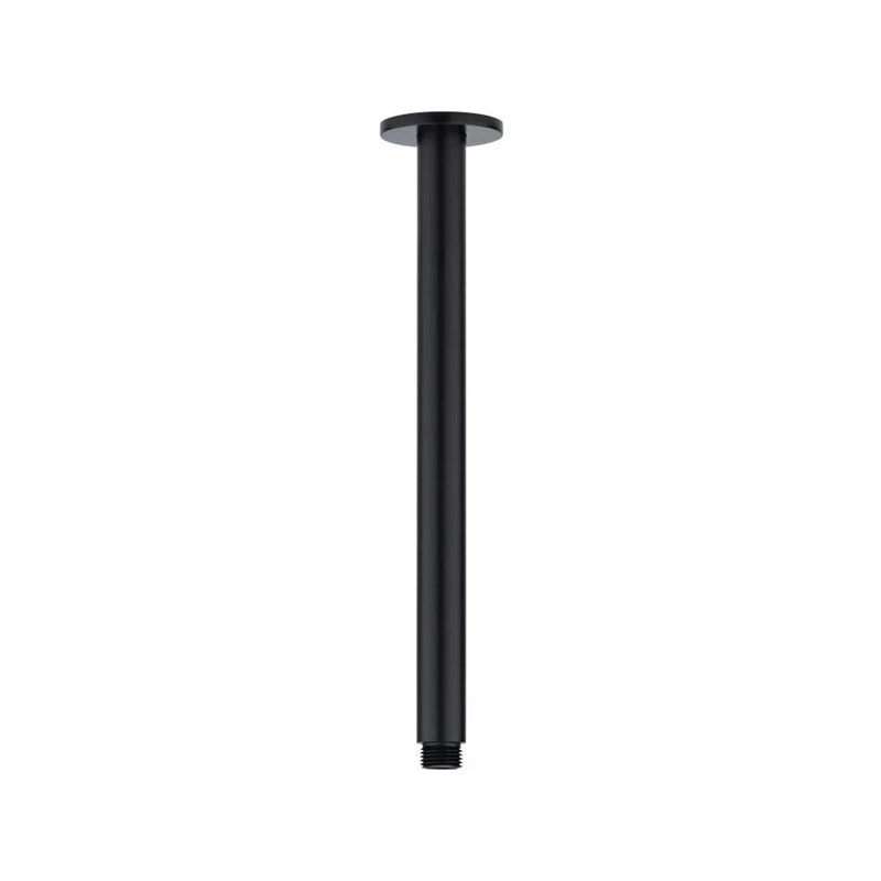 Metro Shower Arm - Ceiling Mount - 8" Brass/Matt Black
