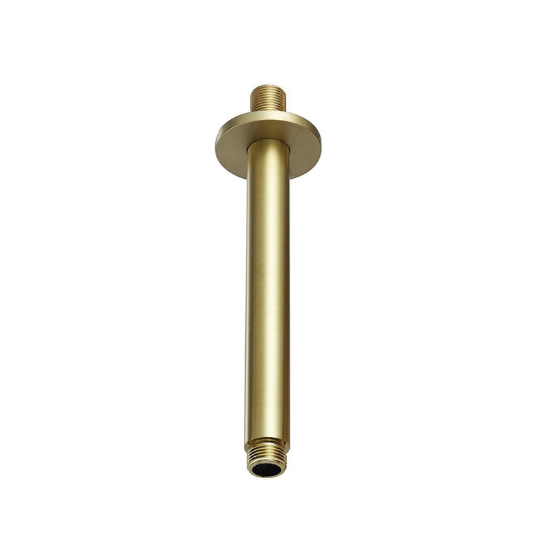 Metro Shower Arm - Ceiling Mount - 8" Brass/Satin Brass