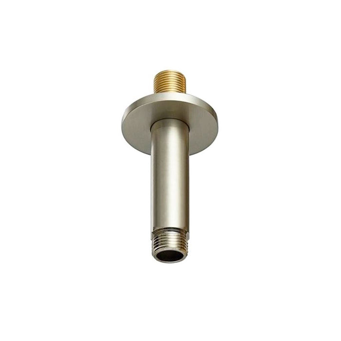 Metro Shower Arm - Ceiling Mount - 4" Brass/Polished Nickel