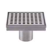 Shower Complements Grid Shower Drain - Floor Mount - 6" Stainless Steel/Polished Stainless Steel