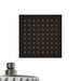 Devon Sharp Nozzles Shower Head - Wall Or Ceiling Mount - 8" Stainless Steel/Matt Black