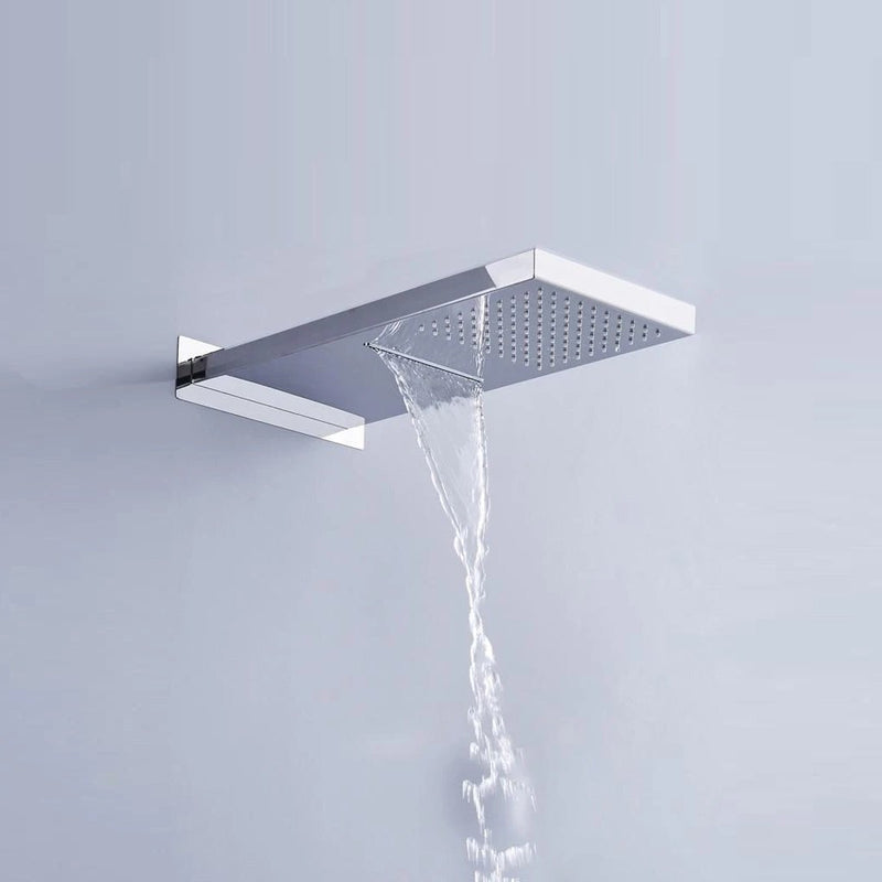 Devon Double Function Shower Head - Wall Mount - 10" Stainless Steel/Polished Stainless Steel
