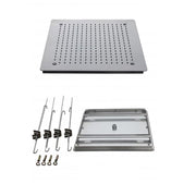 Devon Recessed Shower Head - Ceiling Mount - 12" Stainless Steel/Polished Stainless Steel