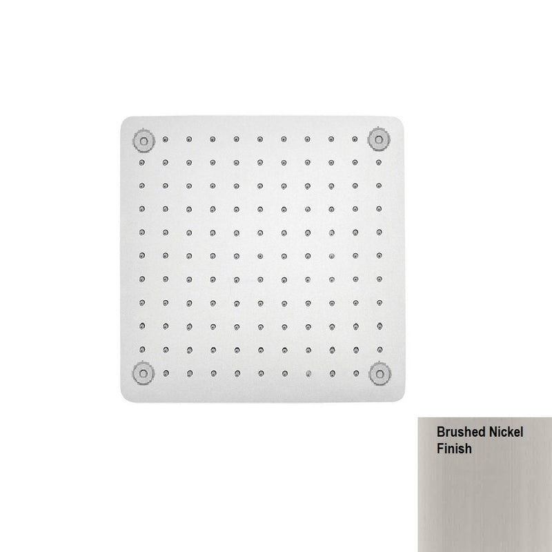 Devon Recessed Shower Head - Ceiling Mount - 12" Stainless Steel/Brushed Stainless Steel