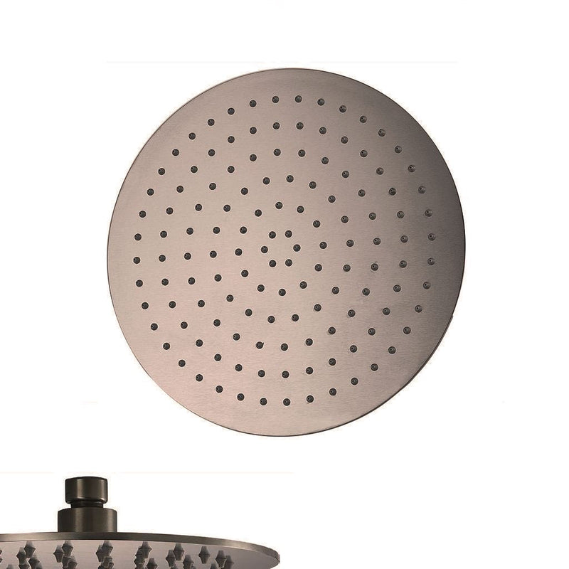 Metro Sharp Nozzles Shower Head - Wall Or Ceiling Mount - 12" Stainless Steel/Brushed Stainless Steel