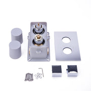 Devon Thermostatic 2-3 Way Shower Mixer - Wall Mount - 4" Brass/Polished Chrome