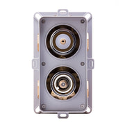 Devon Thermostatic 2-3 Way Shower Mixer - Wall Mount - 4" Brass/Polished Chrome